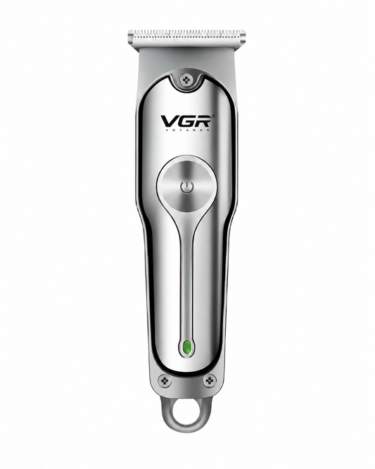 Maquina Corta Pelo Barba Vgr V-071 Profesional Recargable Color Plateado