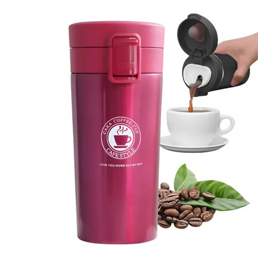 Vaso Térmico Premium Acero Inoxidable Vaso Termo Café o Té color Rosa 510ML
