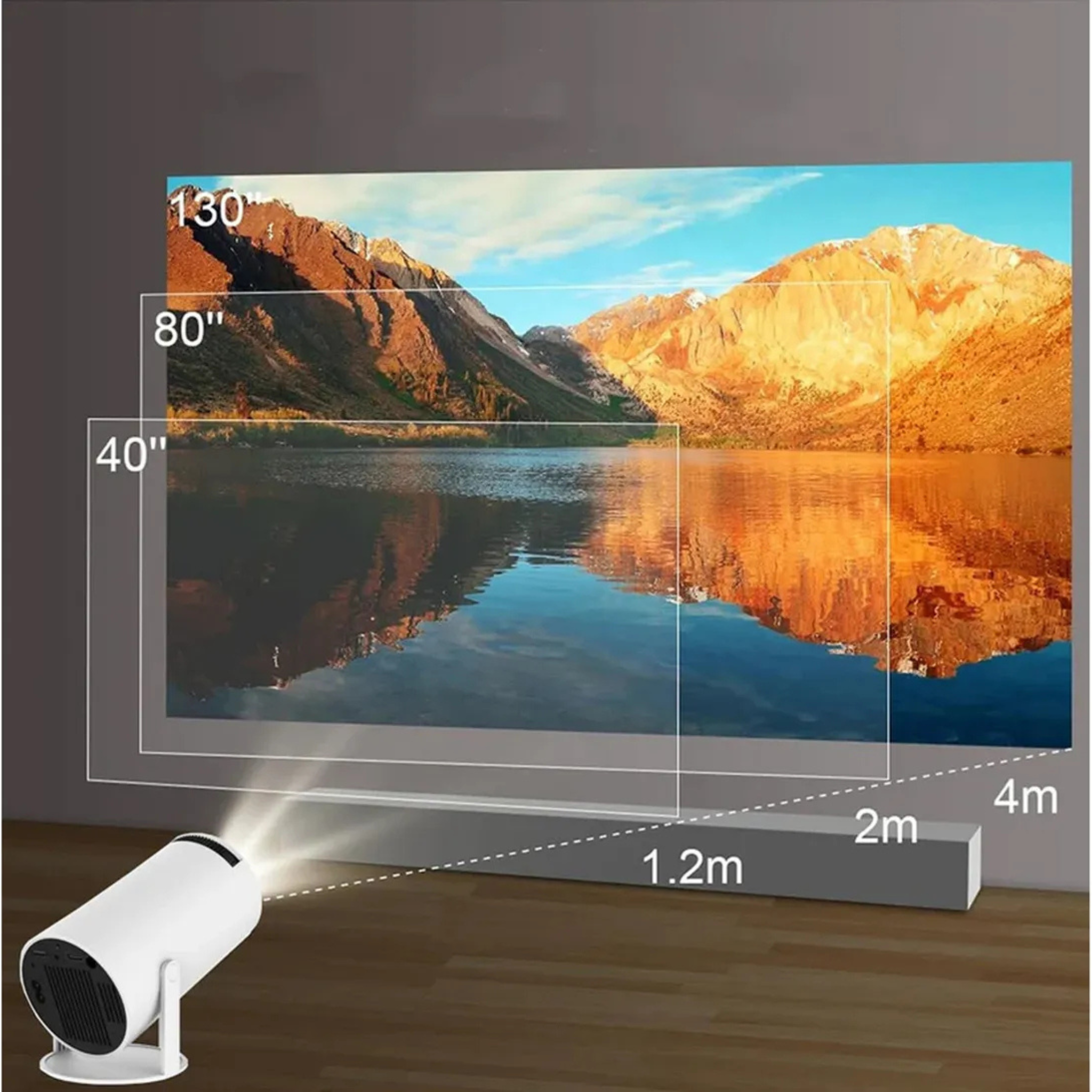 Proyector mini Smart Projector Led Full HD projetor portatil Smart Led Full HD 200Ansi