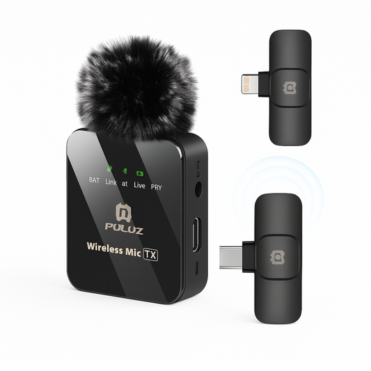 Micrófono Inalámbrico De Solapa Premium Para Iphone y Android