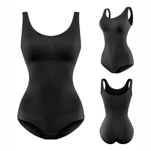 Body Modelador Faja Reductor Con Broche Pushup Y Copa Armada Negro talle M/XL P802