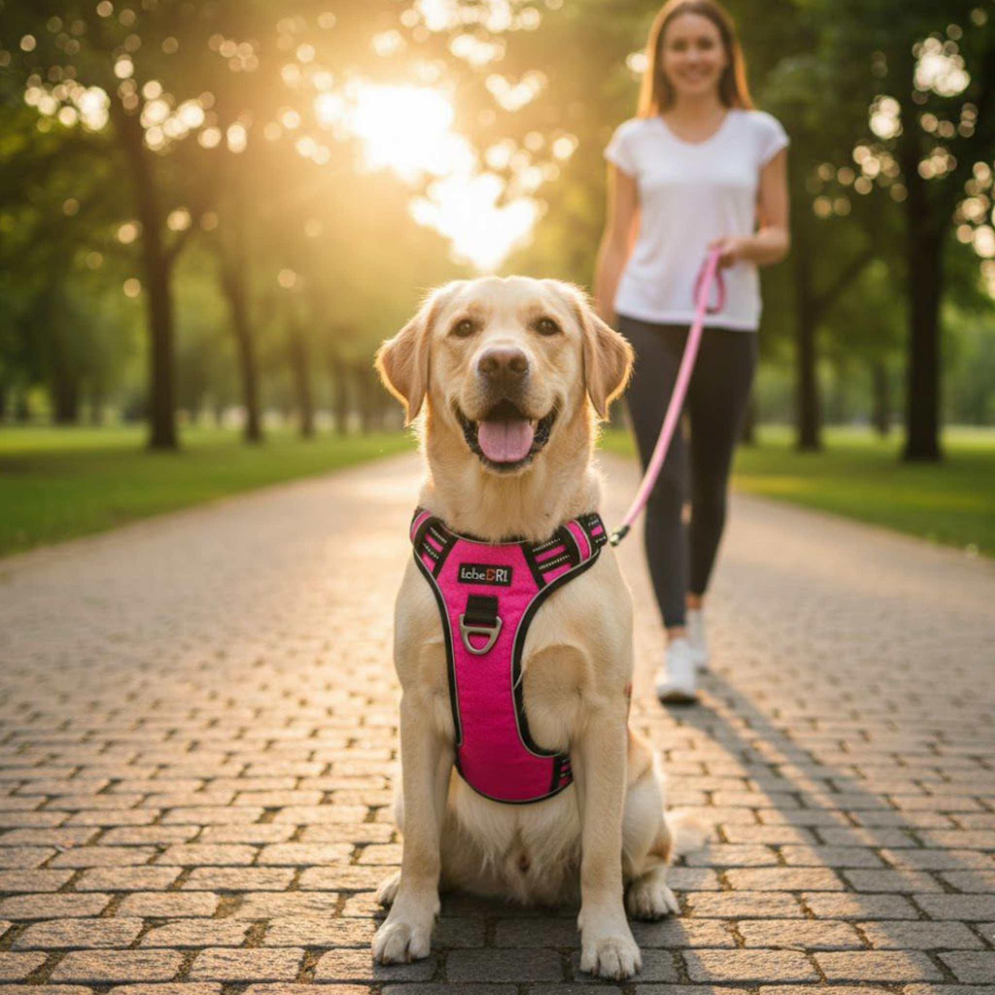 Pechera Arnés Anti Tirones para perro mascotas + Correa para Paseo varios talles