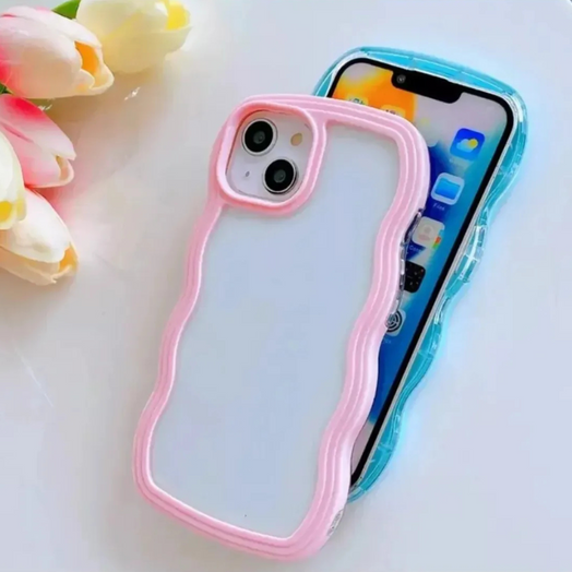 Funda Protector Case Diseño Olas Para Iphone 11/12/13/14/15 Lila Iphone 11 Diseño Olas Para Iphone