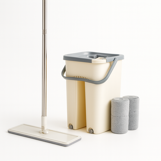 Mopa Trapeador Limpia Pisos con Balde Doble