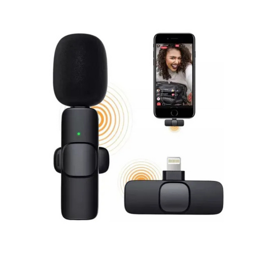 Microfono Inalambrico Para iPhone Microfono para Celular Iphone y Android