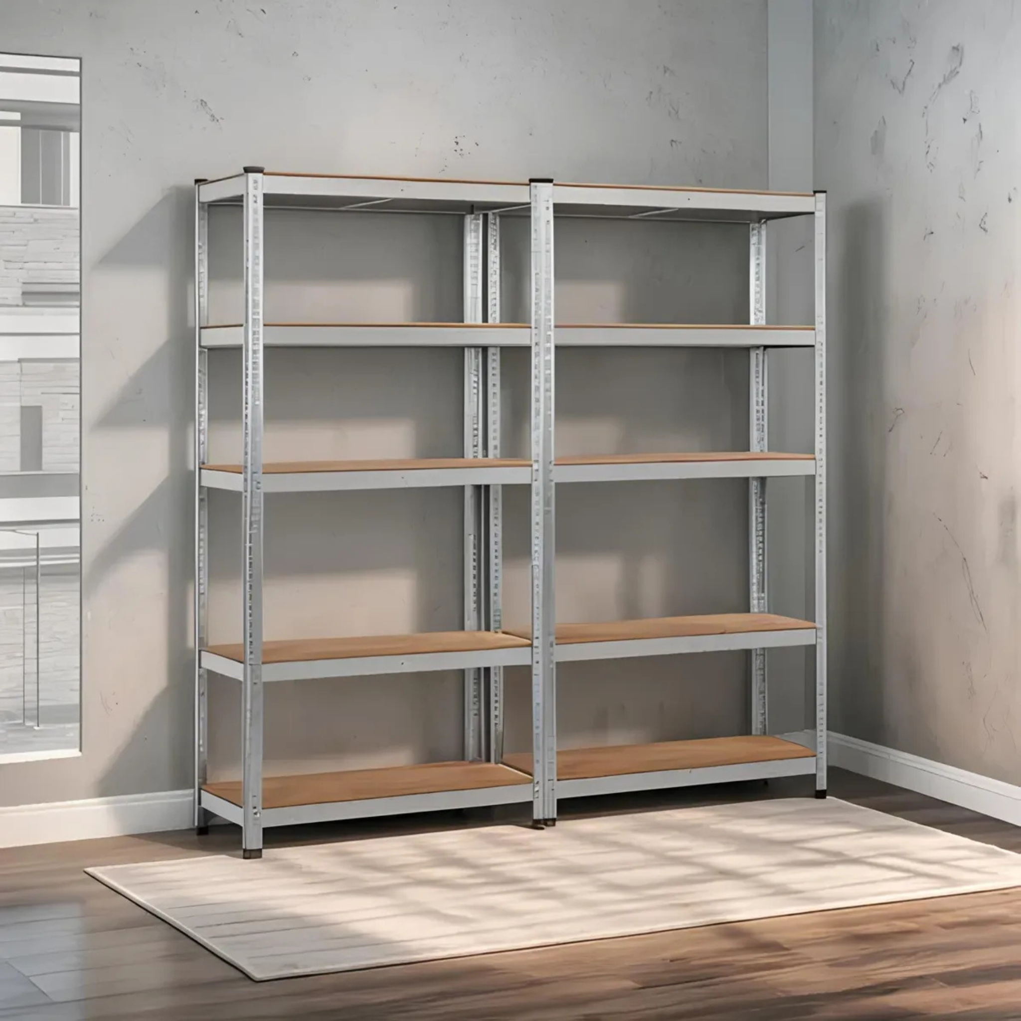 Kit 2 Estanteria Metalica Armado Fácil 5 Estantes