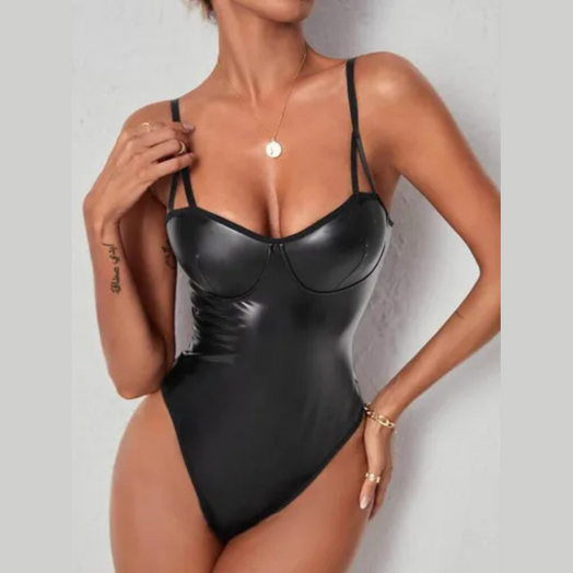 Body Berlín Engomado Super Sexy Color Negro Talles L & XL Negro 2434