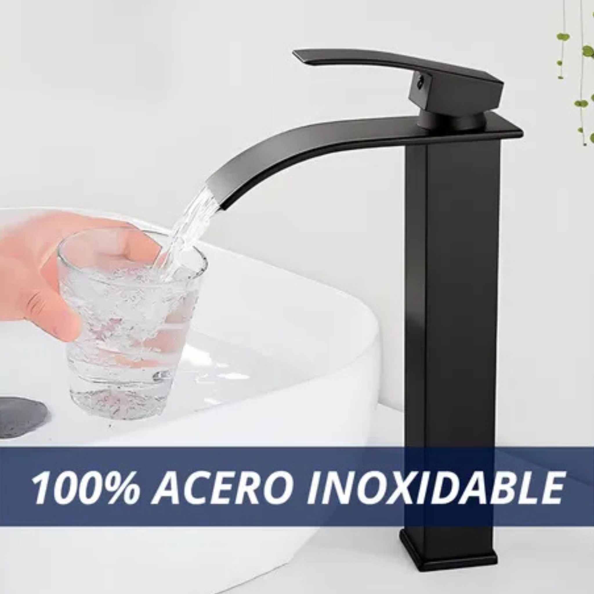 Monocomando Alto Cascada Mezcladora Para Pileta y Bacha de Baño