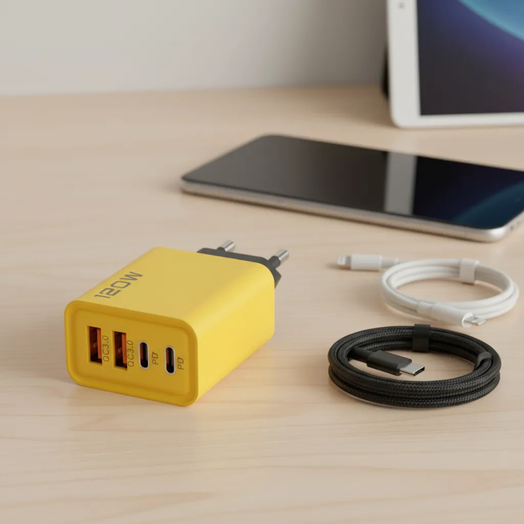 Cargador 120w Usb-c Carga Rápida Universal