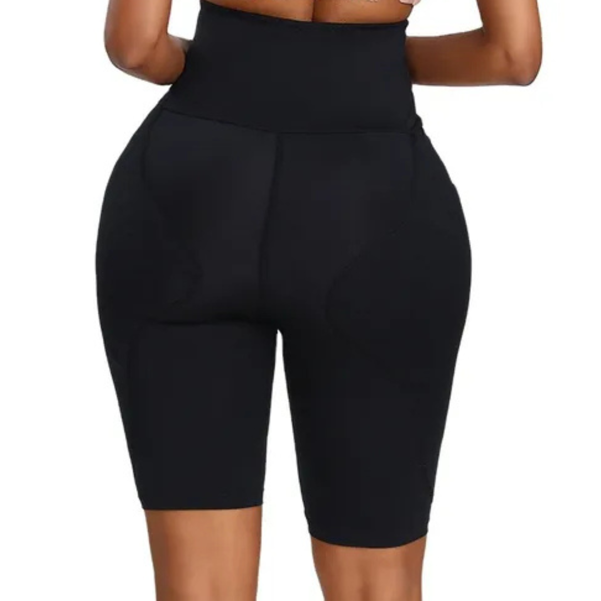 Faja Moldeadora Short Bermuda Cintura Alta Levanta Glúteos Color Negro&Beige cod 1646