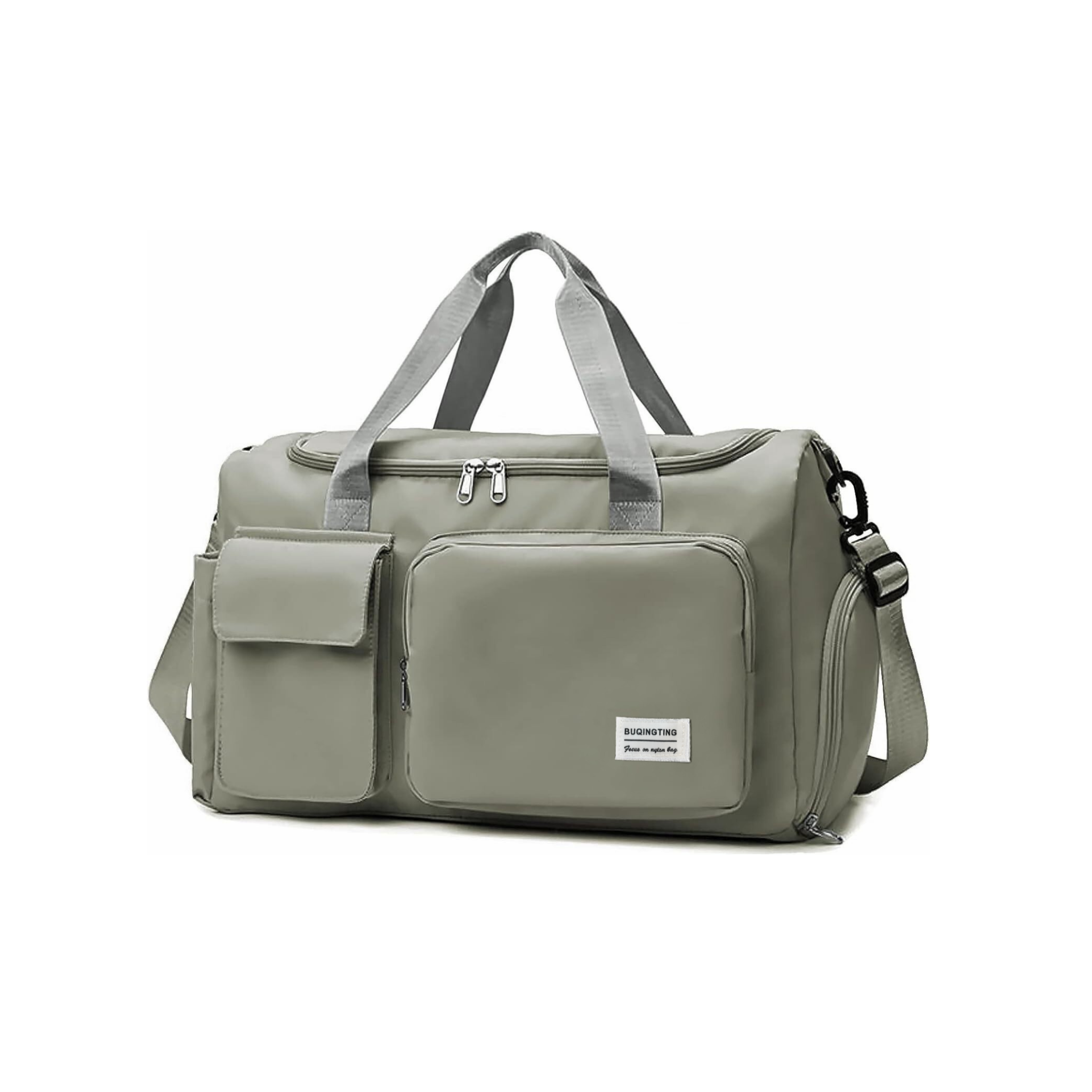 Bolso deportivo de viaje o gimnasio color Gris
