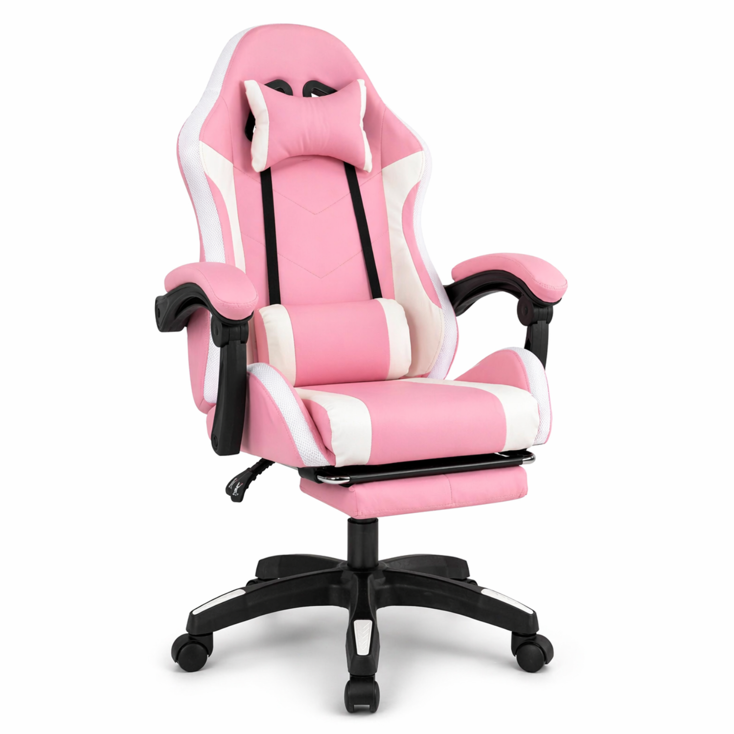 Silla Gamer Ergonómica Reclinable Luces Rgb Con Apoya Pies