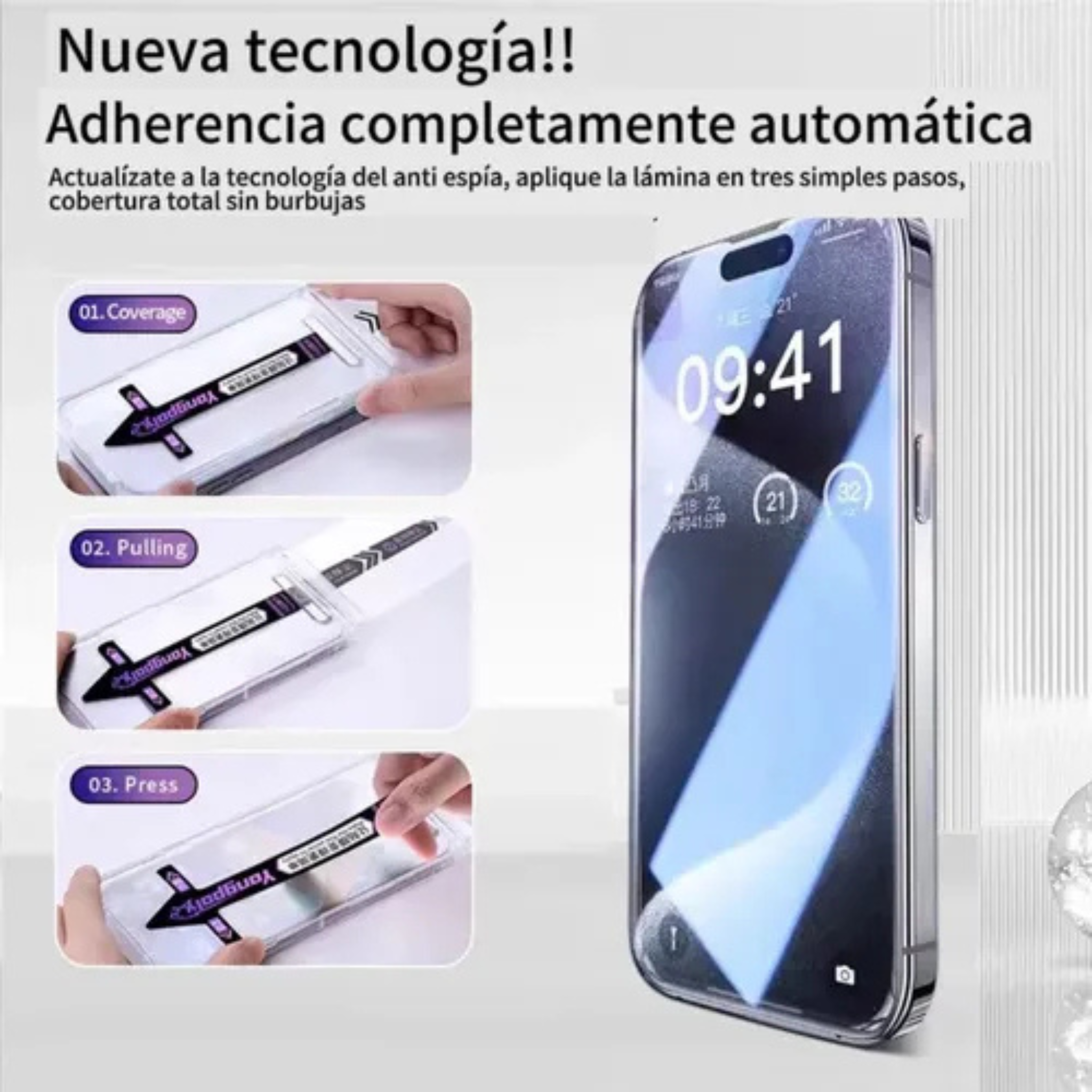 Vidrio Templado Mágico Premium Para iPhone 11/12/13/14/15/16