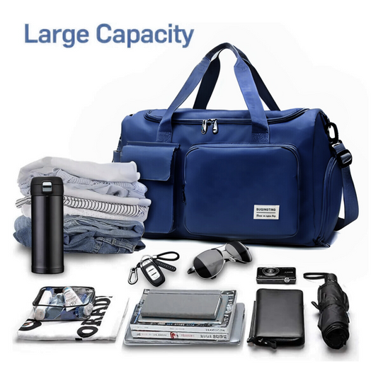 Bolso deportivo de viaje o gimnasio color Azul