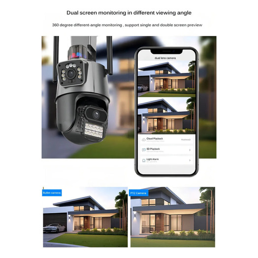 Cámara con Alarma para Exterior