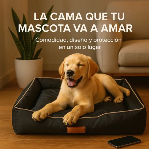 Cucha Cama Para Mascotas Acolchada Impermeable tamaño Mediano M
