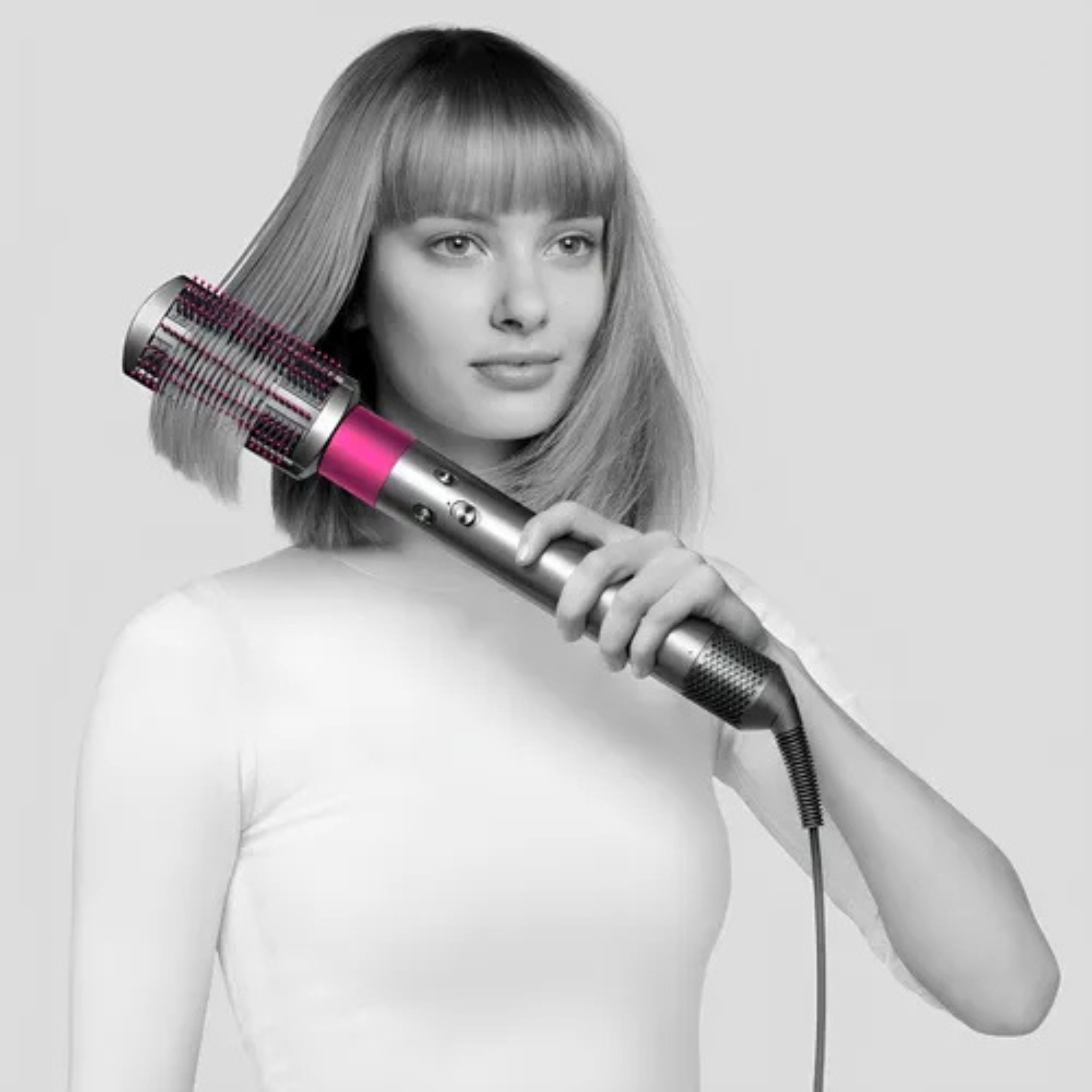 Secador Buclera Dyson Airwrap 220v Nuevas Color Fucsia/plata