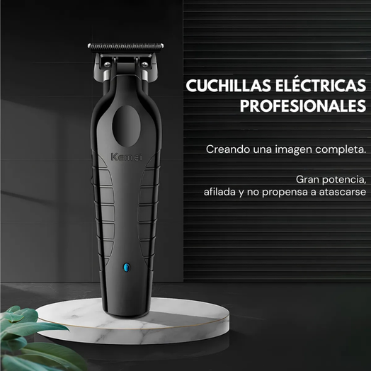Cortadora De Pelo Profesional Kemei Km-2299 Usb Con Peines Negro