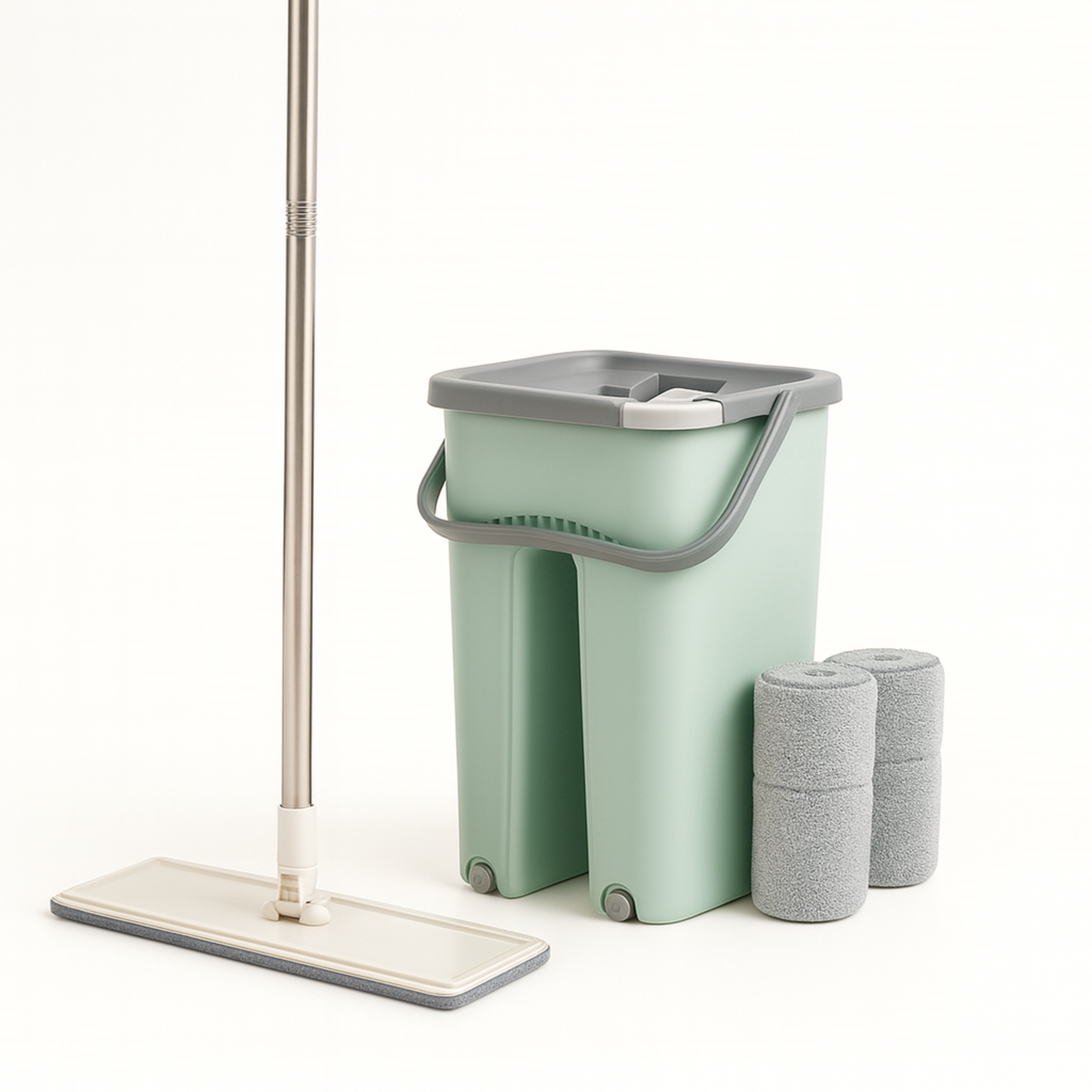 Mopa Trapeador Limpia Pisos con Balde Doble