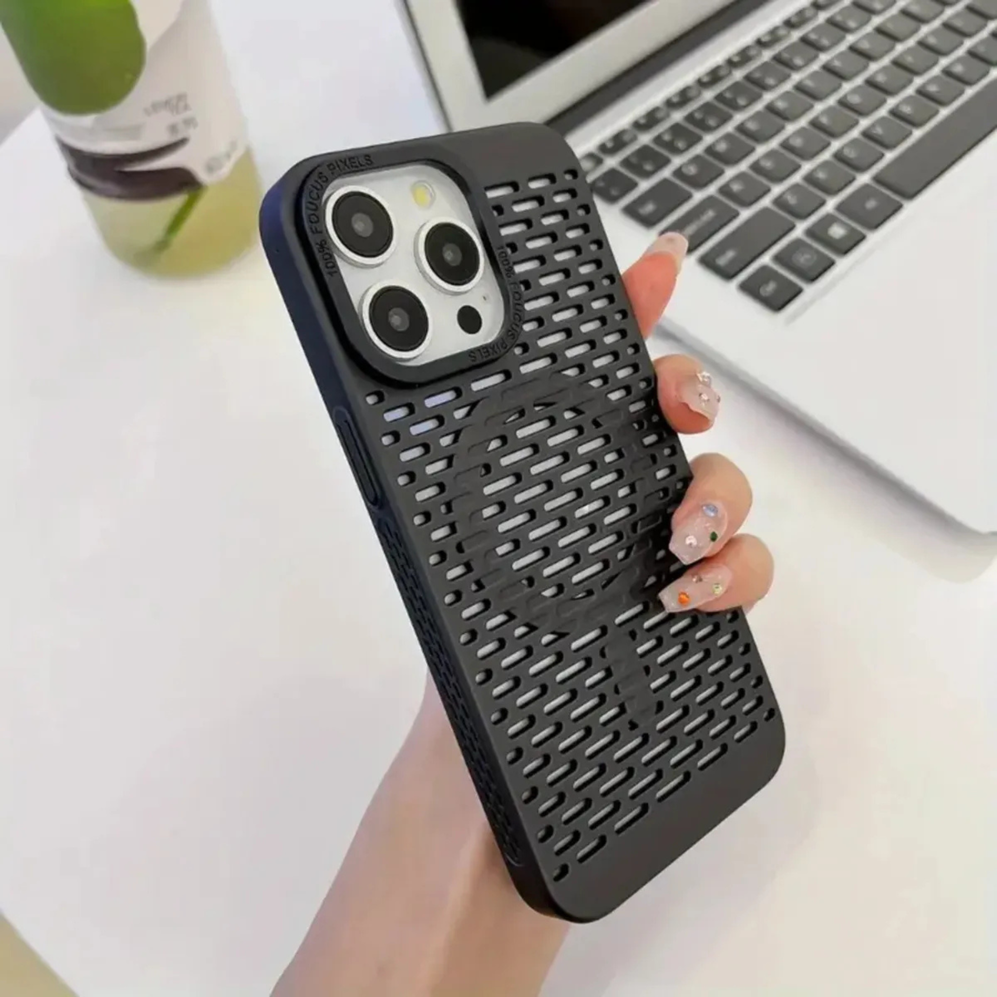Case Funda Magsafe Magnética Para Iphone color Negro