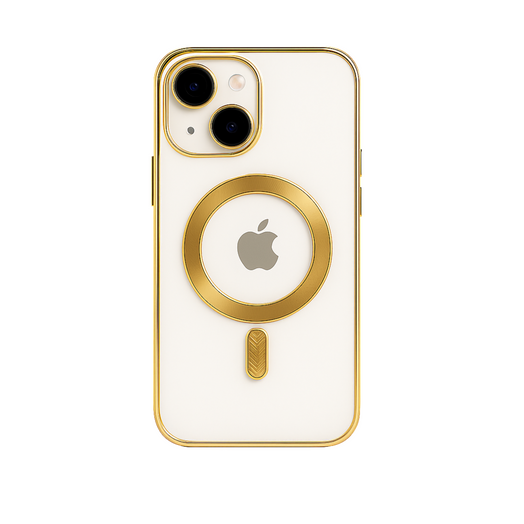 Case Funda Magsafe Magnética Para Iphone color Dorado