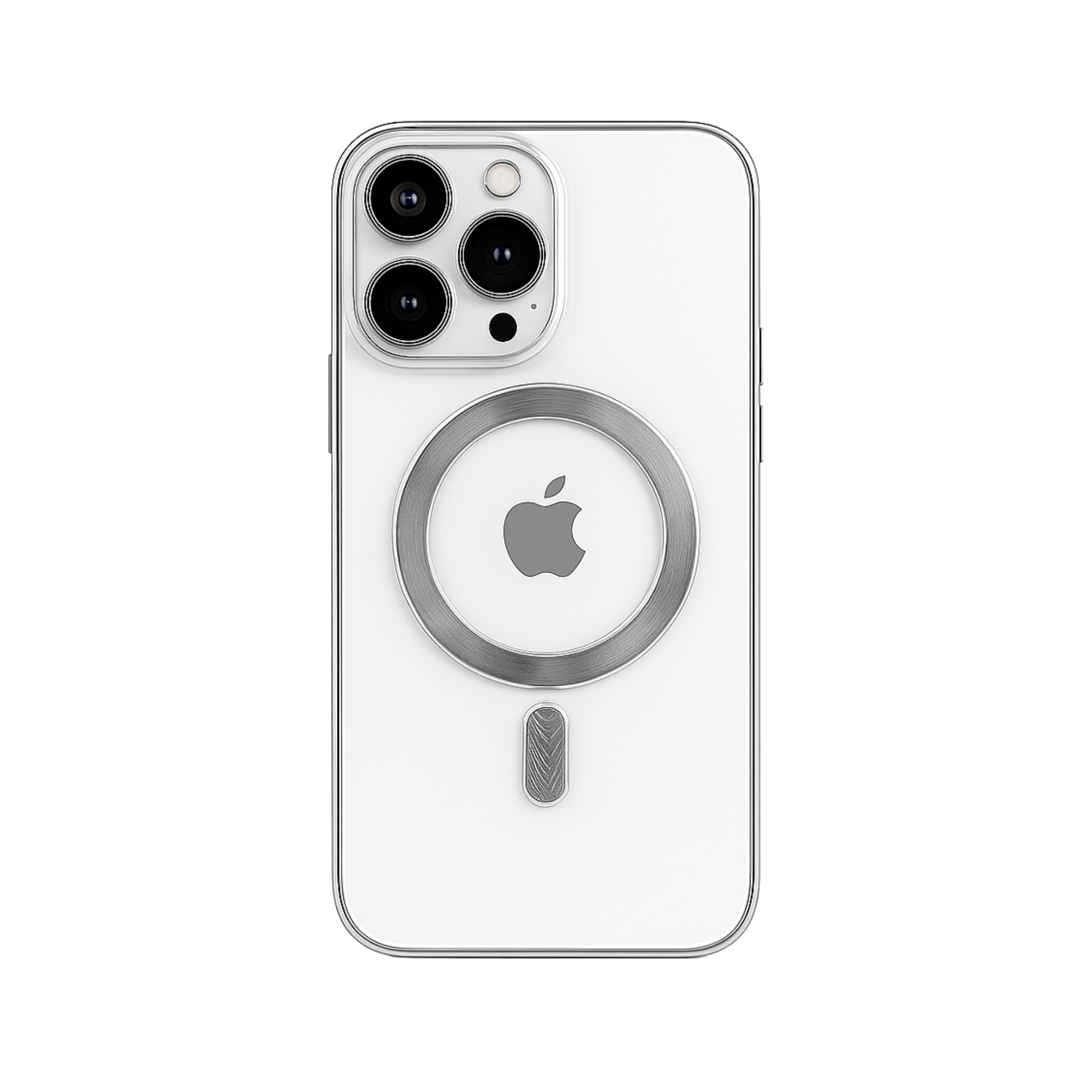 Case Funda Magsafe Magnética Para Iphone color Plateado