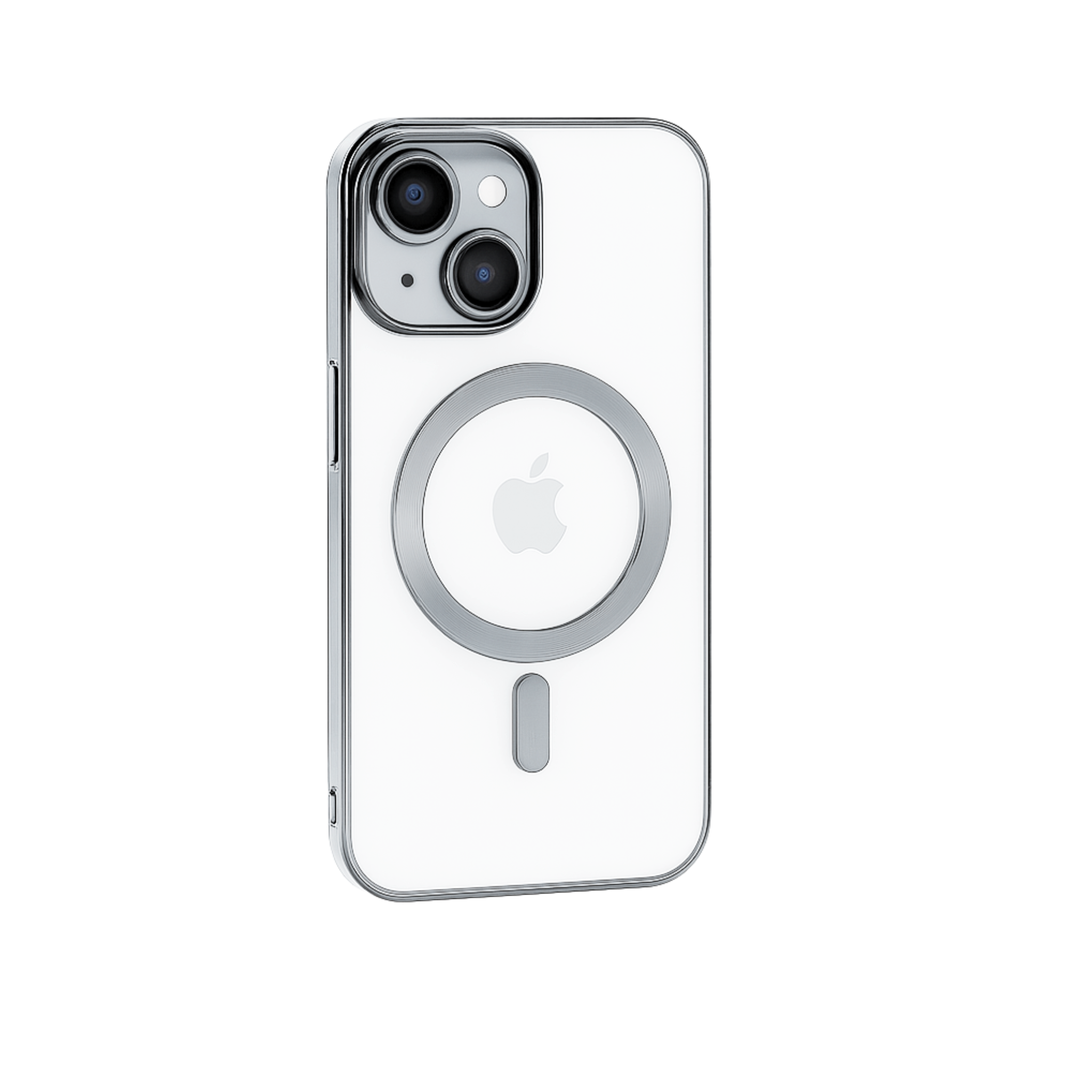 Case Funda Magsafe Magnética Para Iphone color Plateado