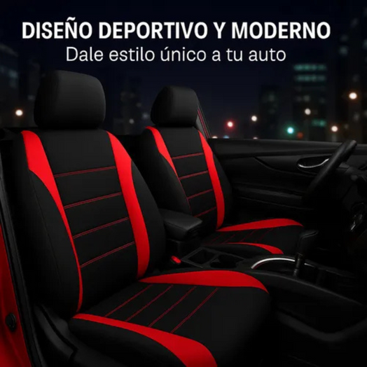 Juego Completo Fundas Cubre Asientos para Auto Varios Colores