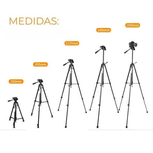 Trípode Profesional con Soporte Para Celular