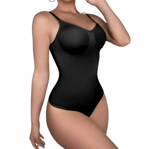 Body Modelador Faja Reductor Con Broche Pushup Y Copa Armada Negro talle M/XL P802