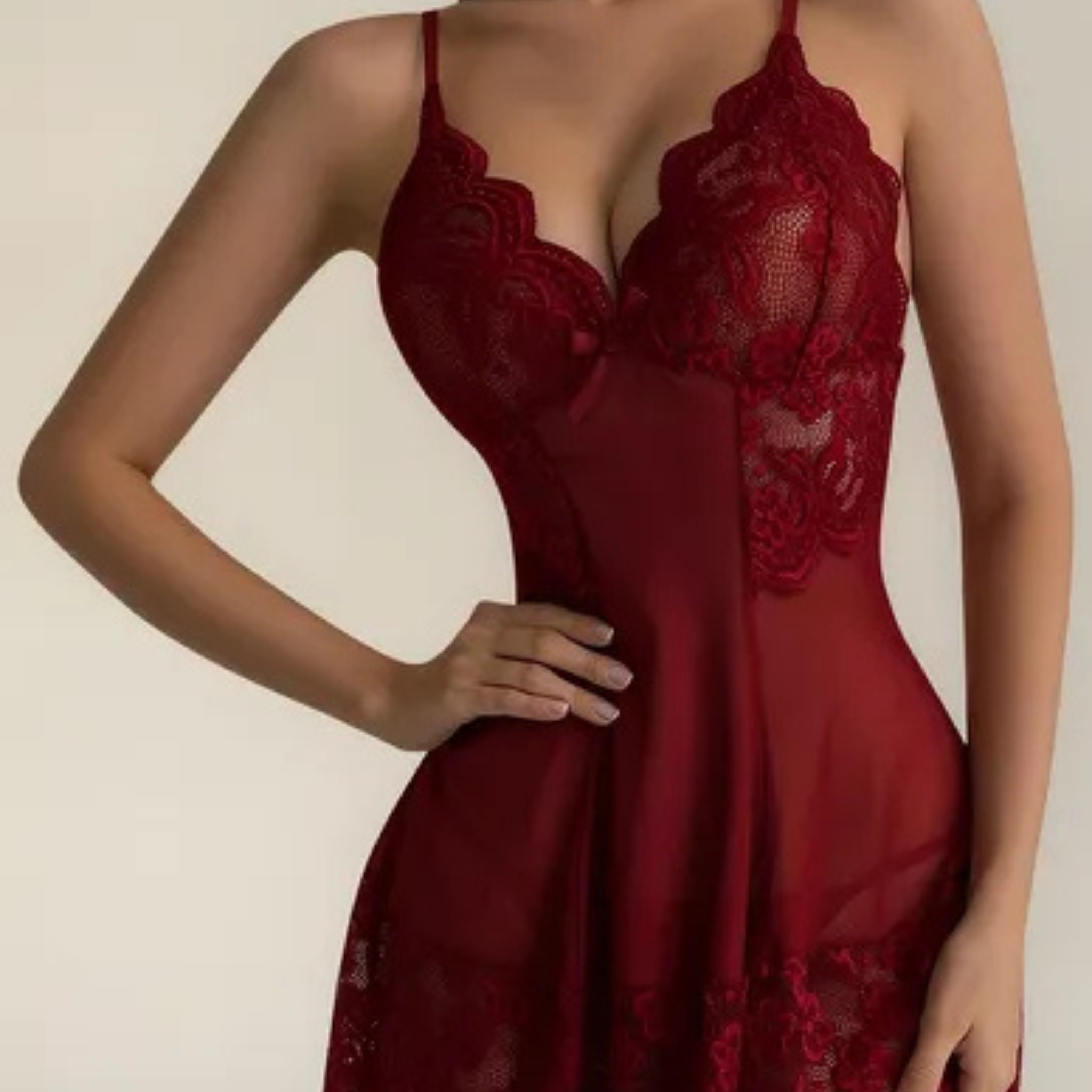 Baby Doll Sexy Lencería cod 2018 Transparencia Incluye color Rojo