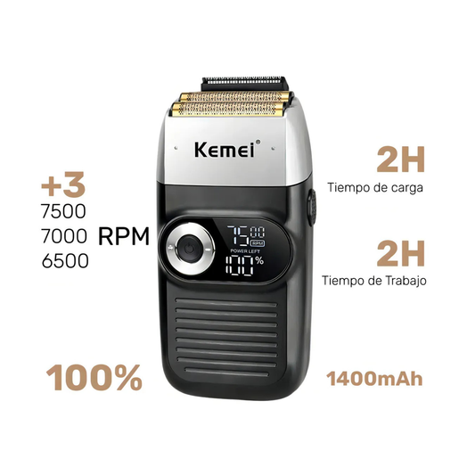 Afeitadora Kemei KM-2026 negra