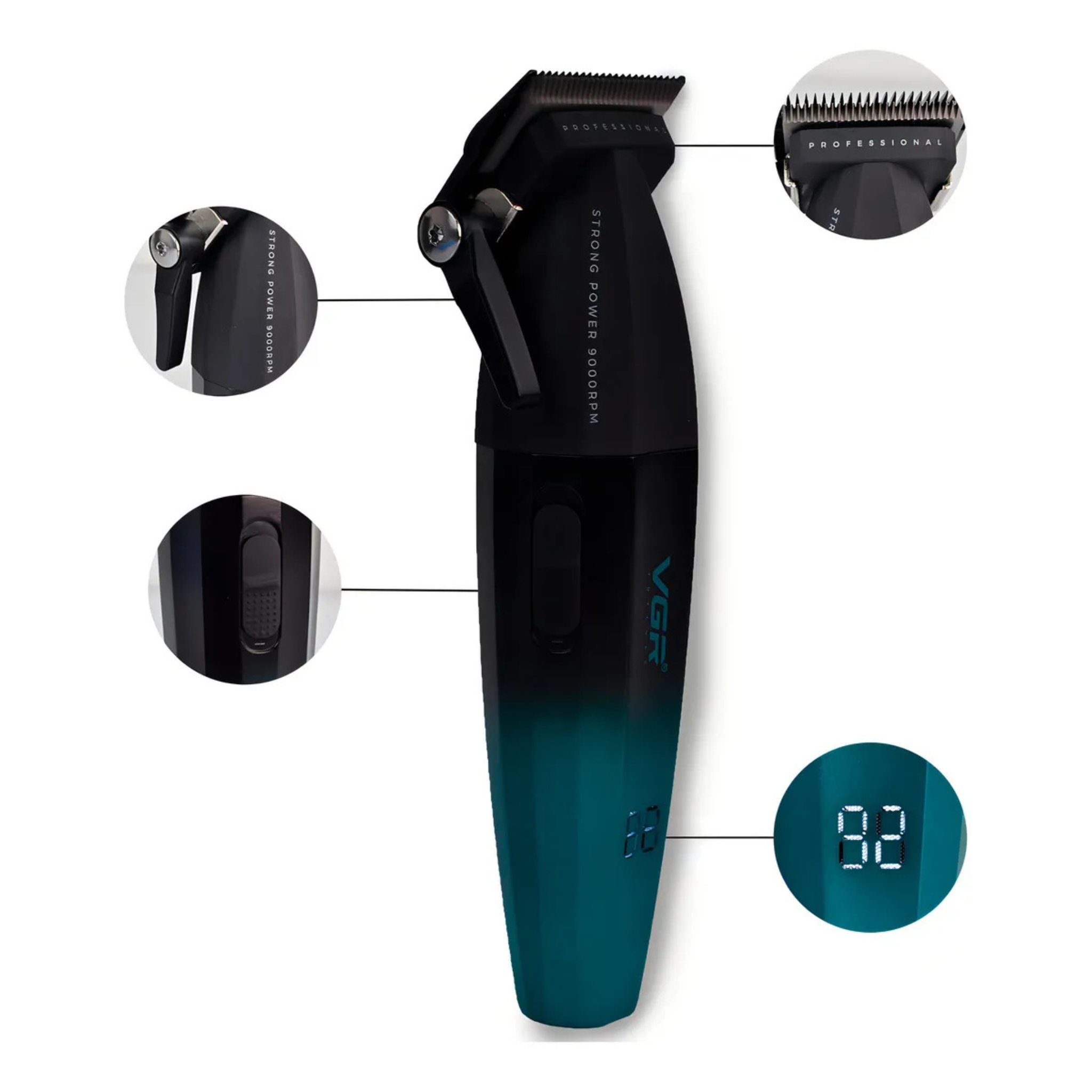 Máquina Profesional Corta Pelo VGR V-003