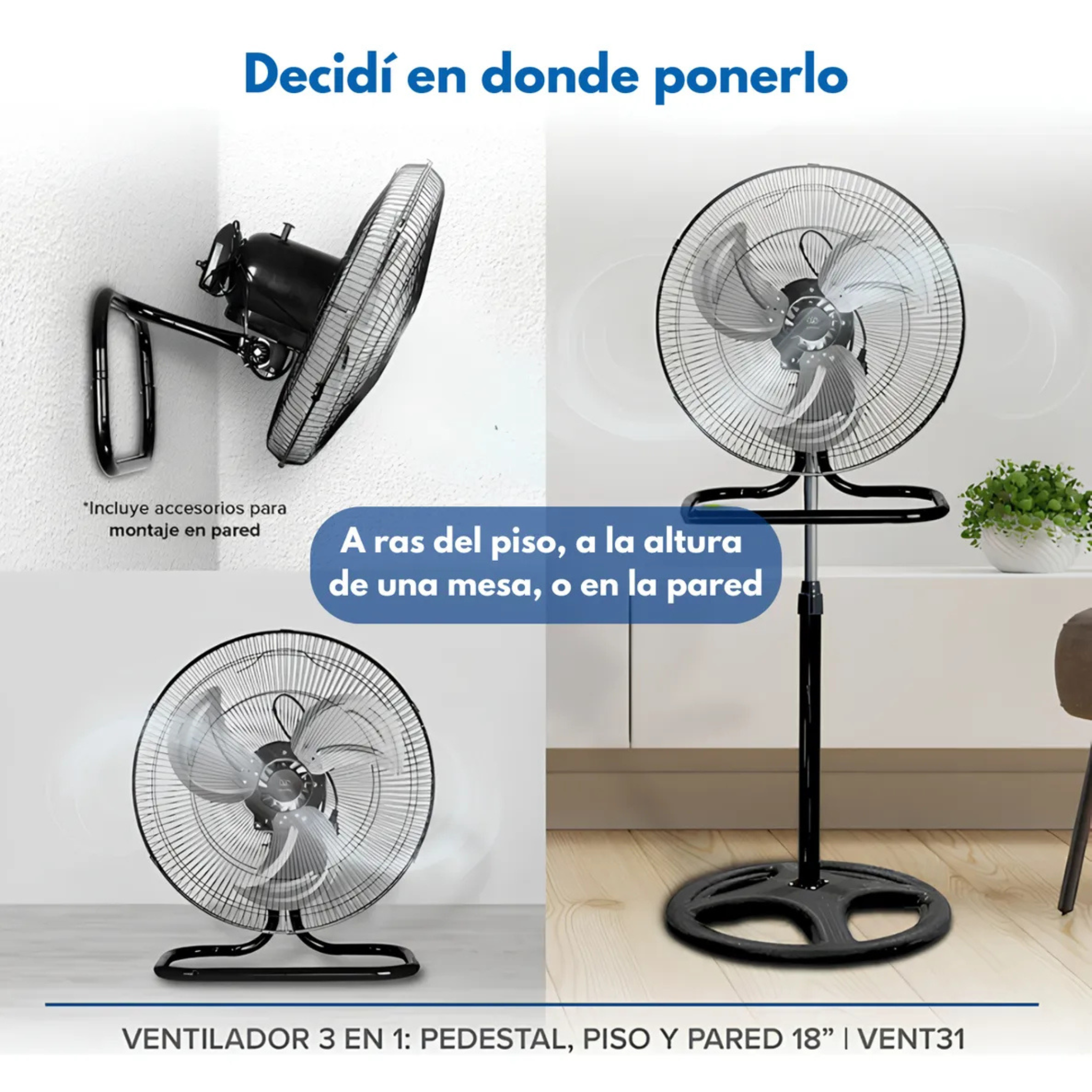 Ventilador 3 en 1