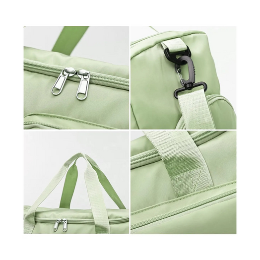 Bolso deportivo de viaje o gimnasio color verde