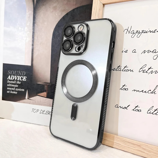 Case Funda Magsafe Magnética Para Iphone color Negro