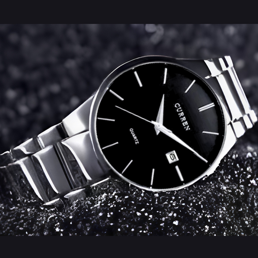 Correa de reloj Curren 8106 de acero inoxidable para hombre Correa deportiva de acero inoxidable para hombre