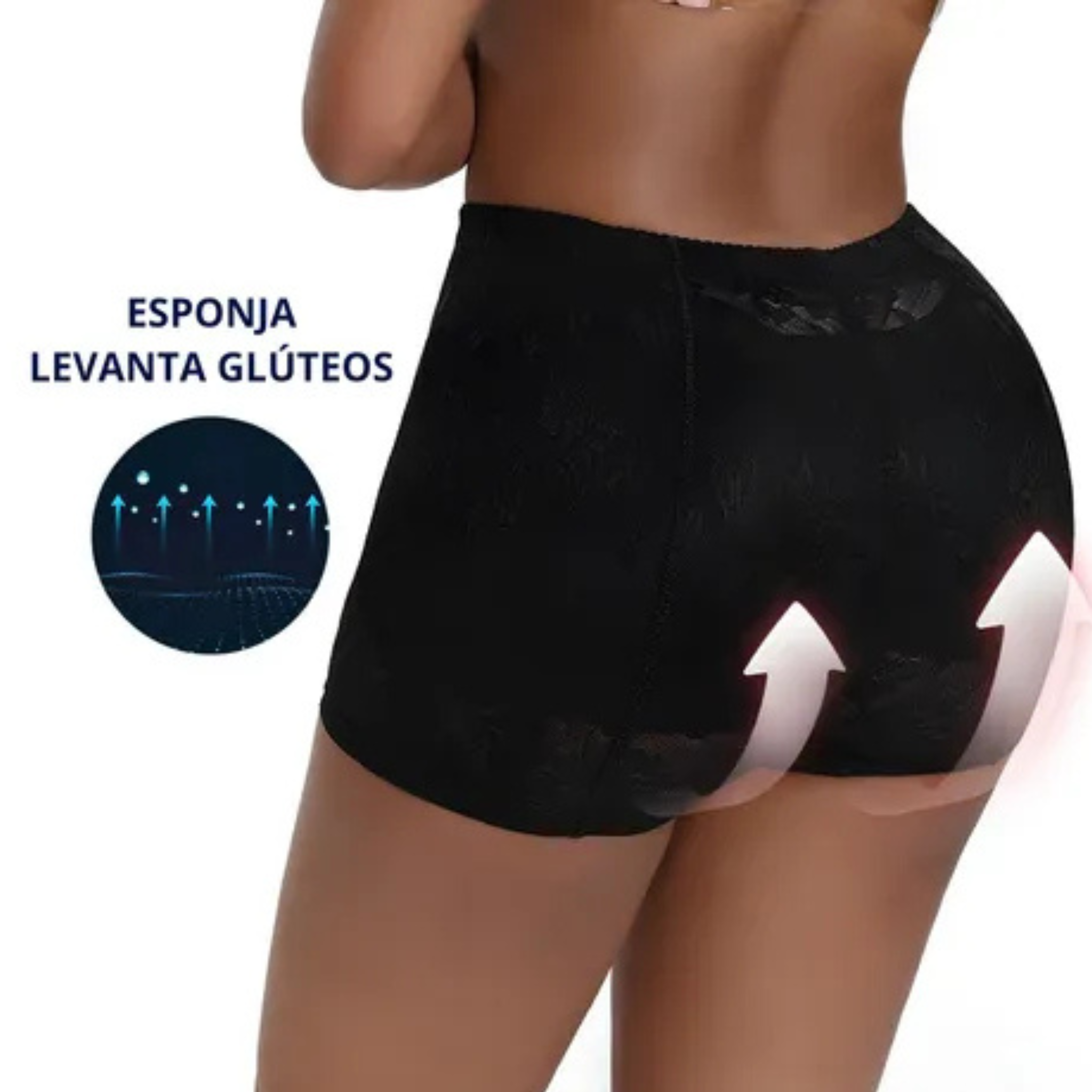 Short Moldeador de Mujer Levanta Glúteos Color Negro&Beige cod 6696