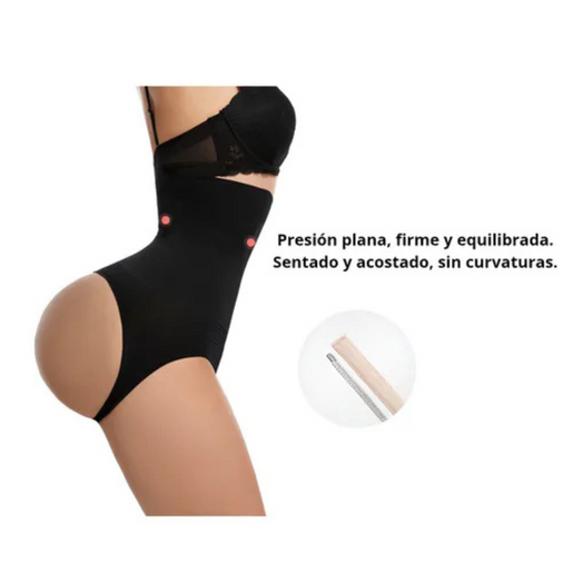 Faja Reductora Bombacha Panty Levanta Gluteos Negro&Beige cod 539