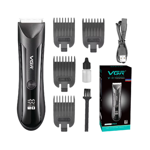 Afeitadora Recortadora Corporal Íntima Cerámica Usb Vgr V951 Negro