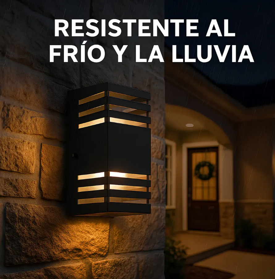 Pack X4 Apliques Luz LED Spot Exterior Bidireccional Aluminio