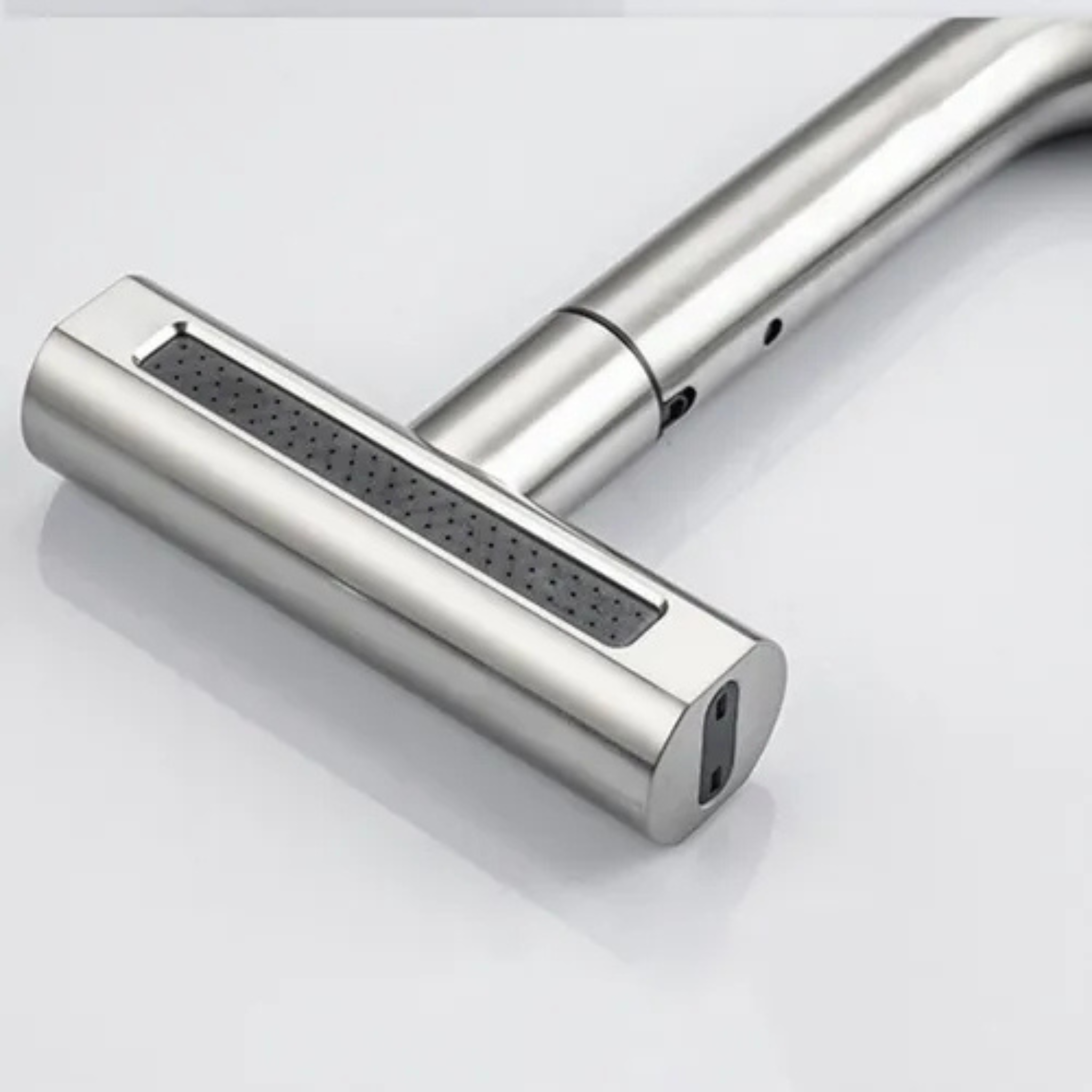 Grifo de Cocina Monocomando Canilla Extensible Plata O Negro Negro Mate