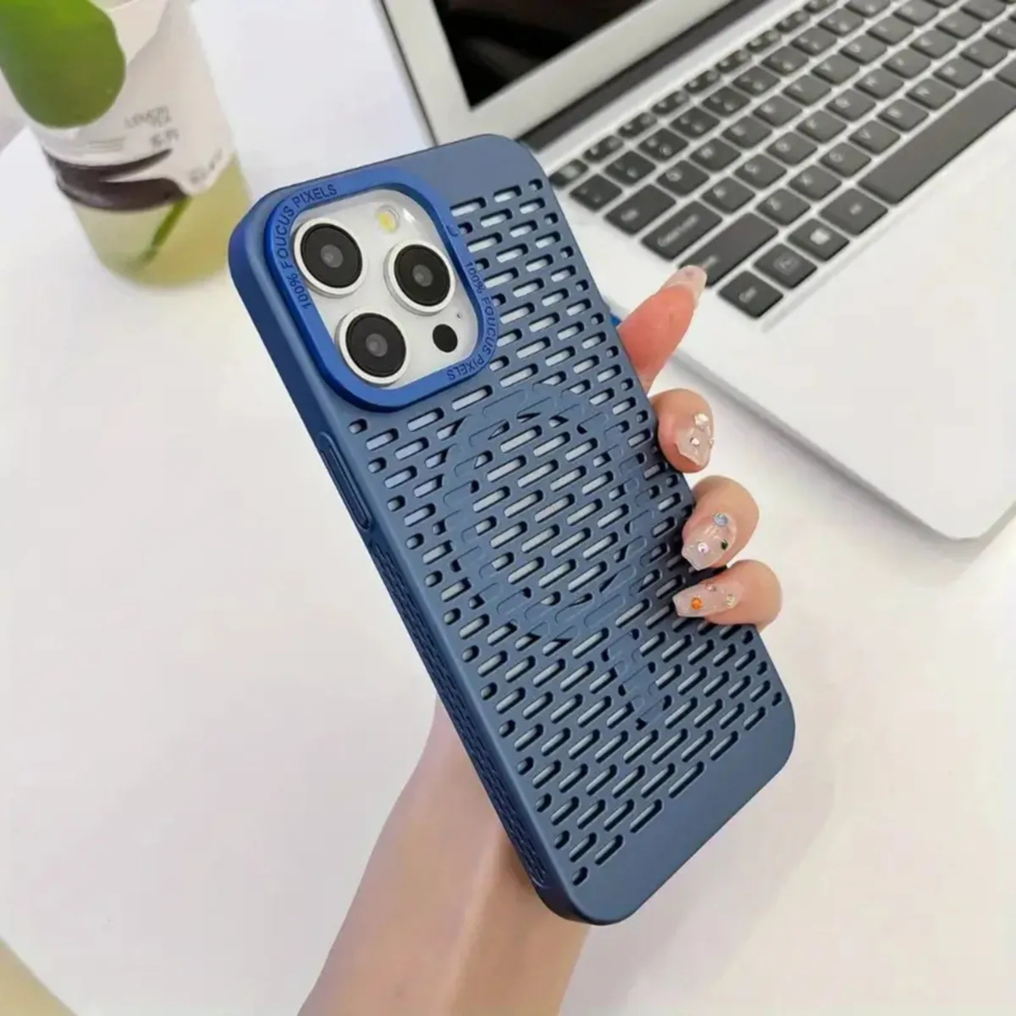 Case Funda Magsafe Megnética Para Iphone color Azul