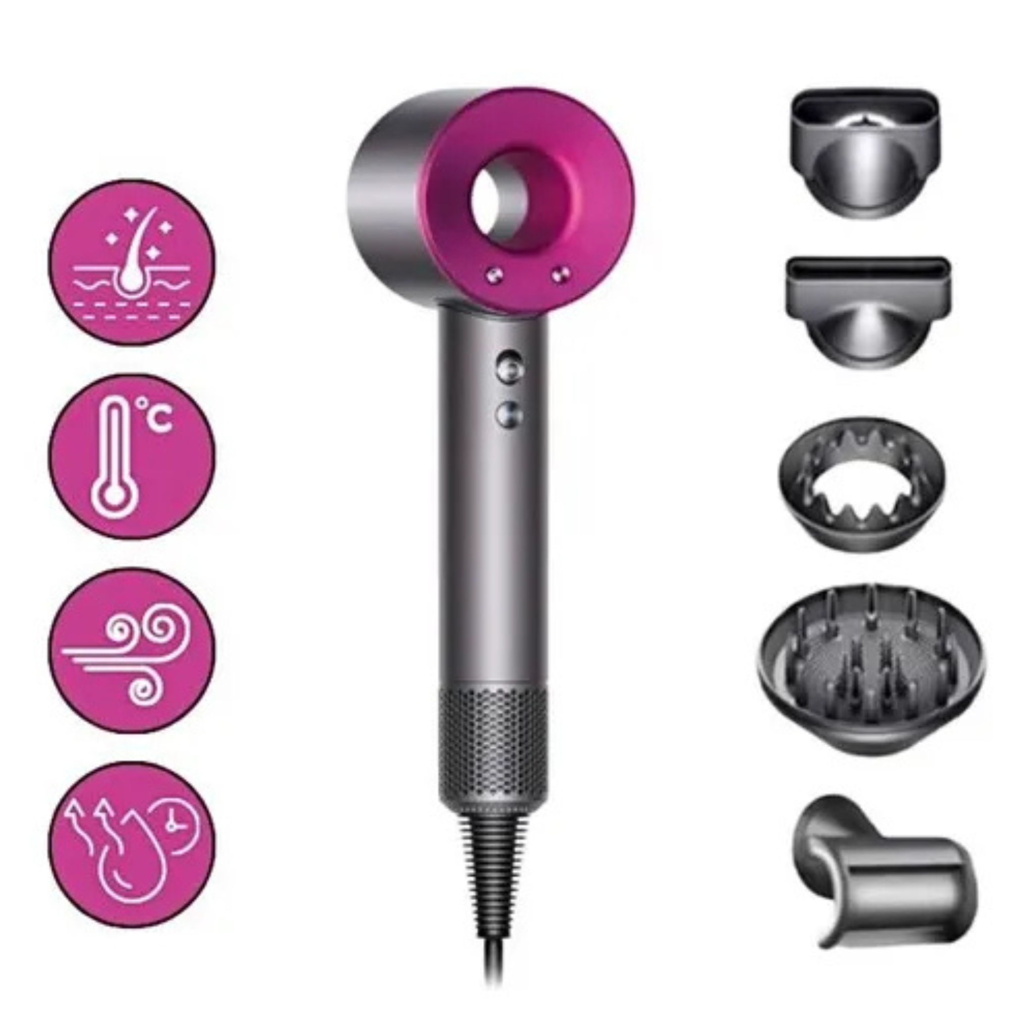 Secador de pelo Dyson Supersonic fucsia