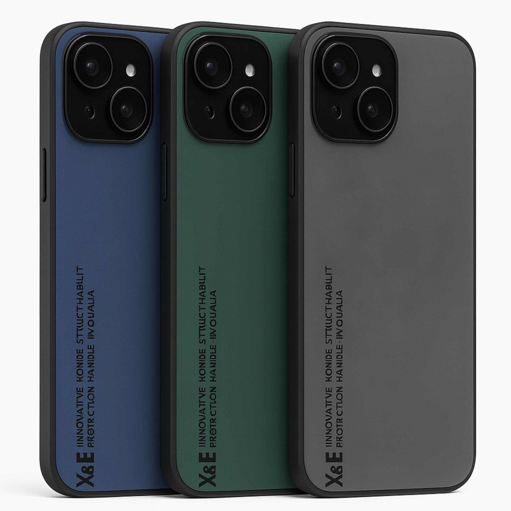 Funda Protectora Para Iphone 11/12/13/14/15 Azul Oscuro
