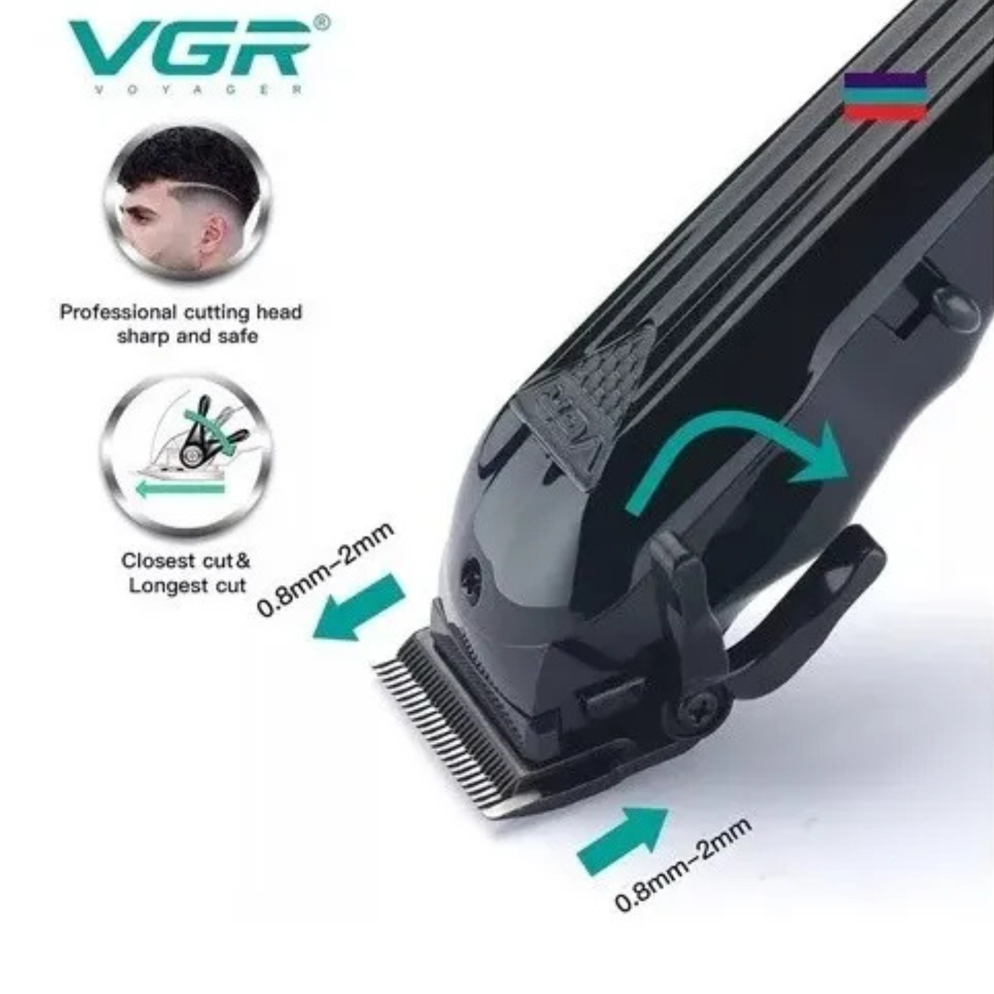 Maquina De Barbería Profesional VGR 282
