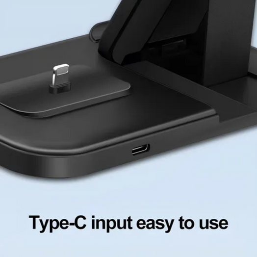 Cargador 3 En 1 Base de Carga Rapida Wirless Inalámbrico Portátil