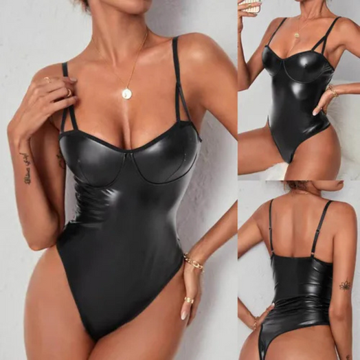 Body Berlín Engomado Super Sexy Color Negro Talles L & XL Negro 2434
