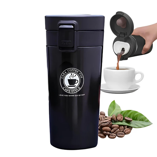 Vaso Térmico Premium Acero Inoxidable Vaso Termo Café o Té color Negro 510ML