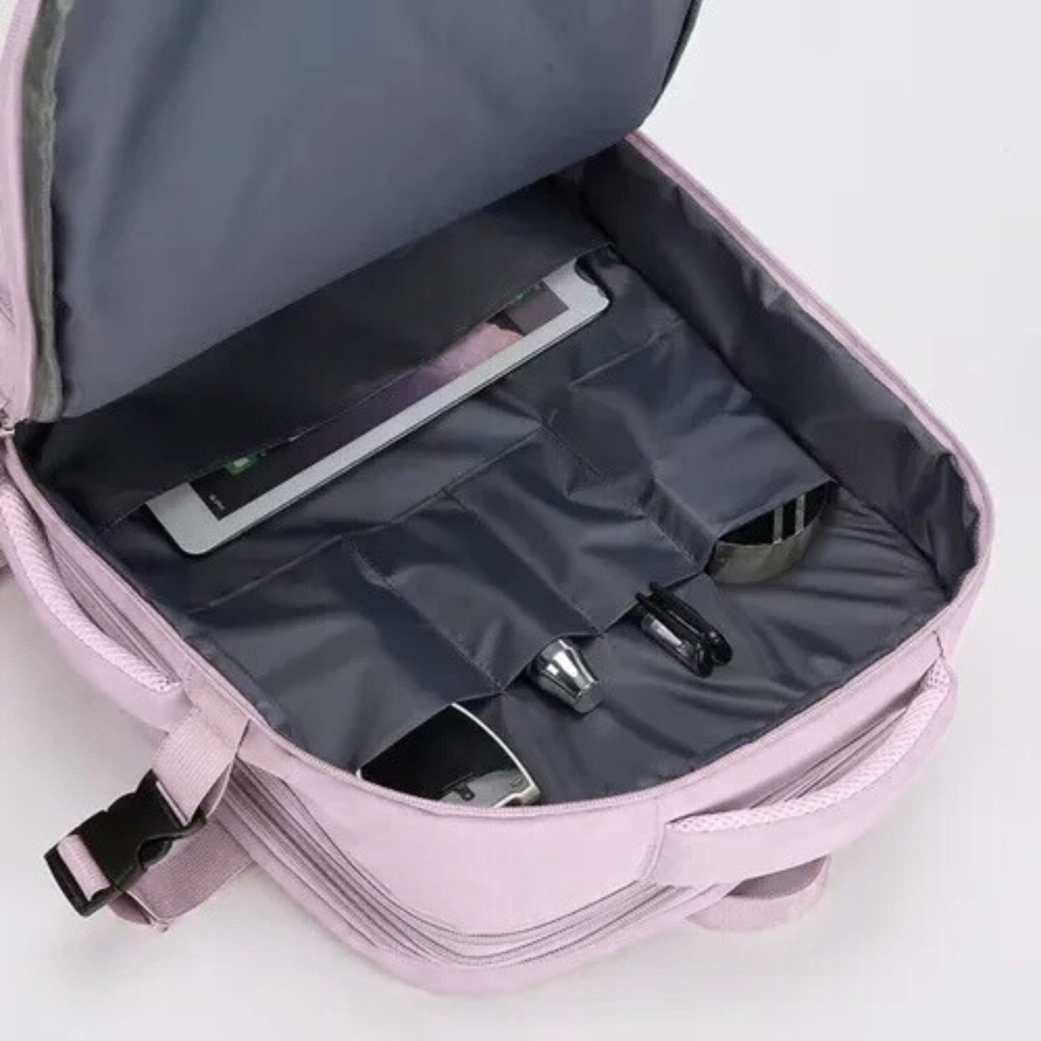 Mochila Viaje Carry On Viral Notebook Aprobada para Avión Lila